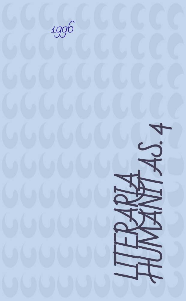 Literaria humanitas. 4 : Roman Jakobson