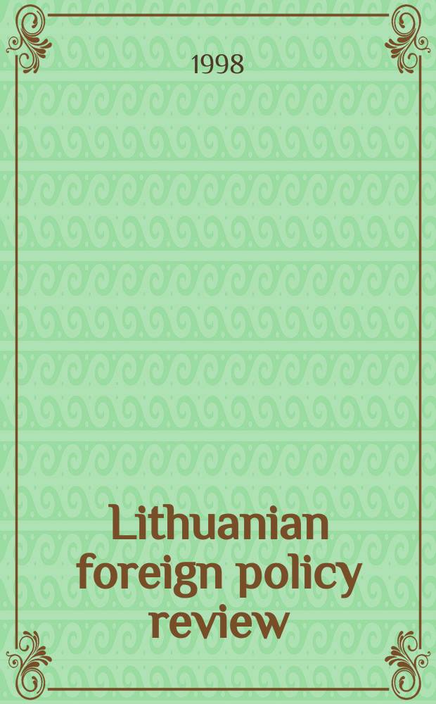 Lithuanian foreign policy review
