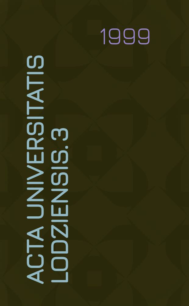 Acta Universitatis Lodziensis. 3 : Klimat i bioklimat miast