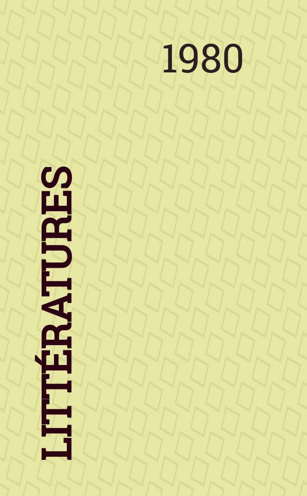 Littératures