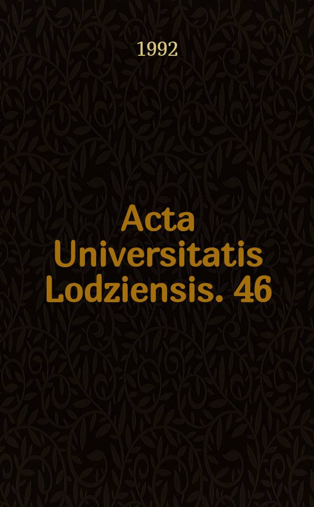 Acta Universitatis Lodziensis. 46 : Z dziew wsi w XIX wieku