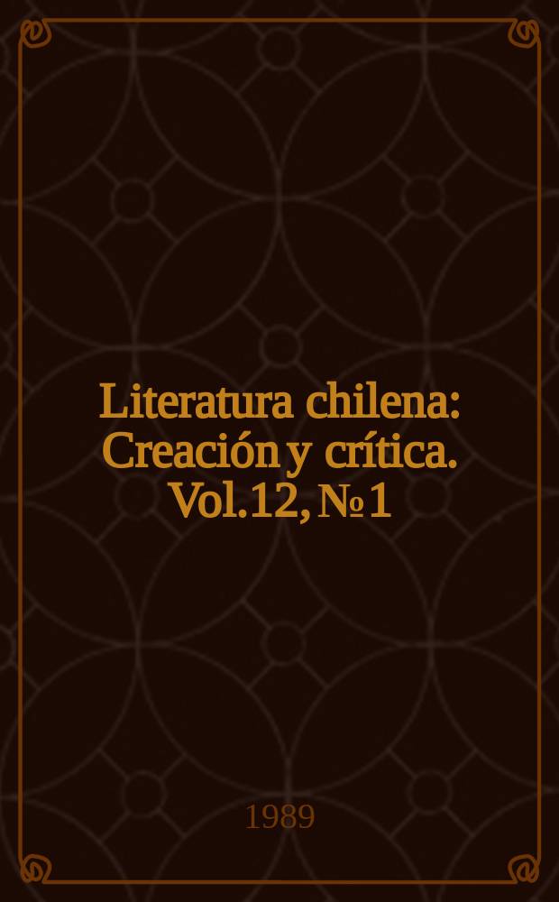 Literatura chilena : Creación y crítica. Vol.12, №1/4(47/50) : Canción de Marcela