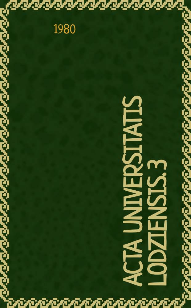 Acta Universitatis Lodziensis. 3 : Łódzka spółdzielczość mieszkaniowa