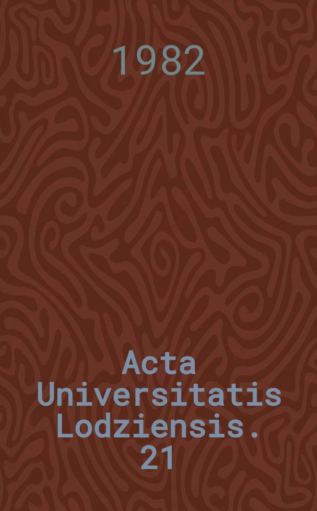 Acta Universitatis Lodziensis. 21 : (Studia z historii myśli ekonomicznej)