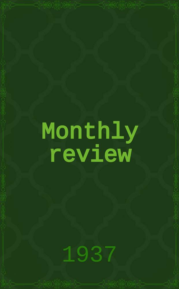 Monthly review