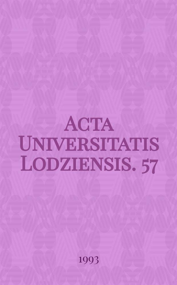 Acta Universitatis Lodziensis. 57 : (Prawo cywilne, gospodarcze i handlowe)
