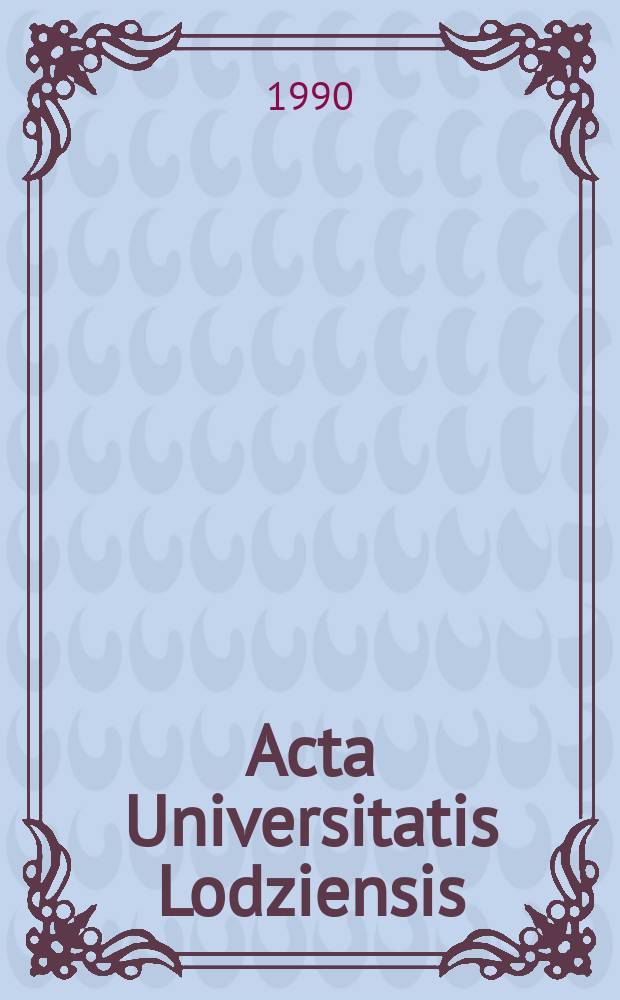 Acta Universitatis Lodziensis : Wsp&oacute;łczesna myśl ekonomiczna