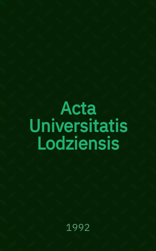 Acta Universitatis Lodziensis : Instrumenty zarządzania przedsiębiorstwem w gospodarce rynkowej
