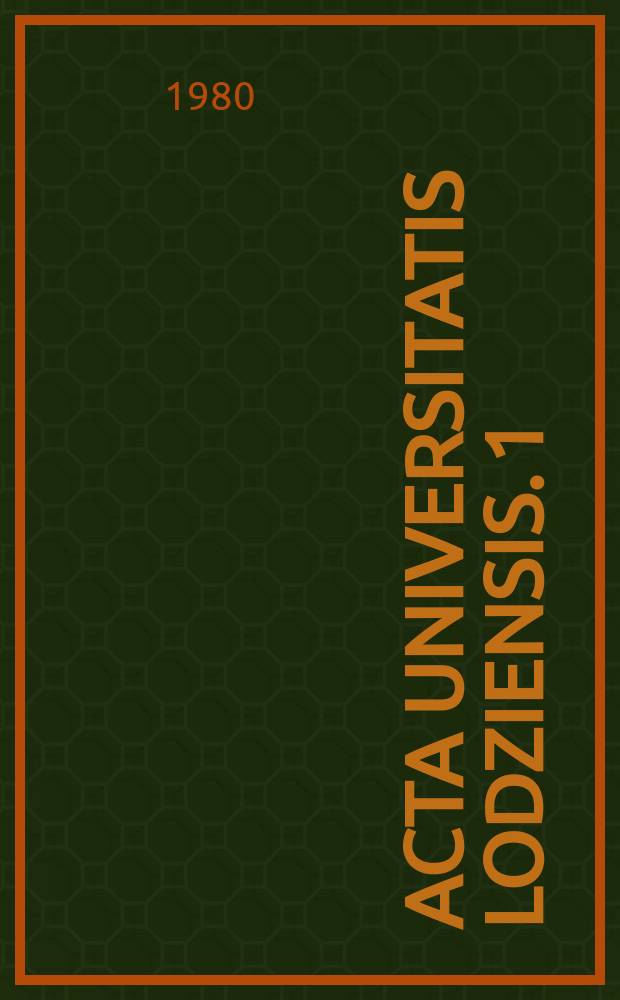 Acta Universitatis Lodziensis. 1 : Some aspects of rural life in Poland today