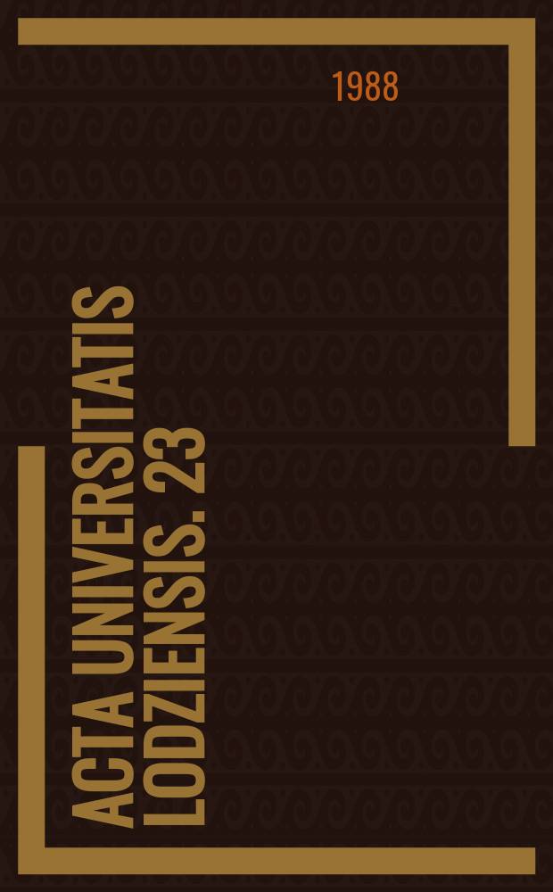 Acta Universitatis Lodziensis. 23 : (Romanica)