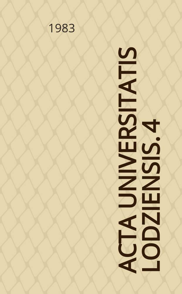 Acta Universitatis Lodziensis. 4 : (Dydaktyka fizyki)