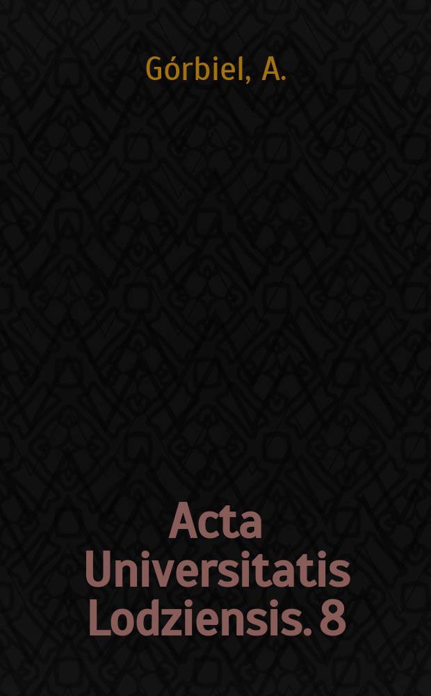 Acta Universitatis Lodziensis. 8 : Outer space in international law