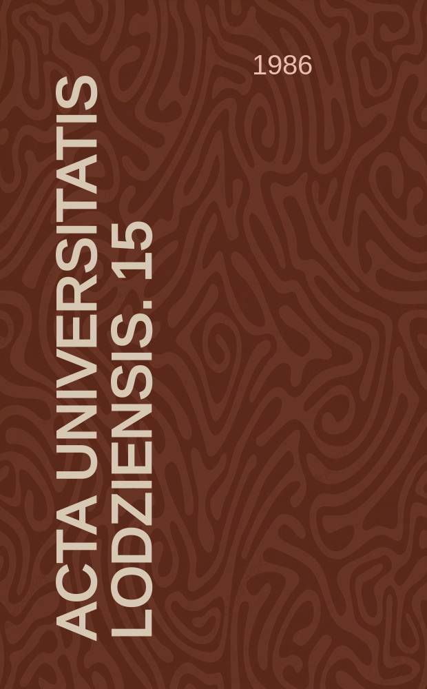Acta Universitatis Lodziensis. 15 : Zróżnicowanie wychowawcze środowisk ...