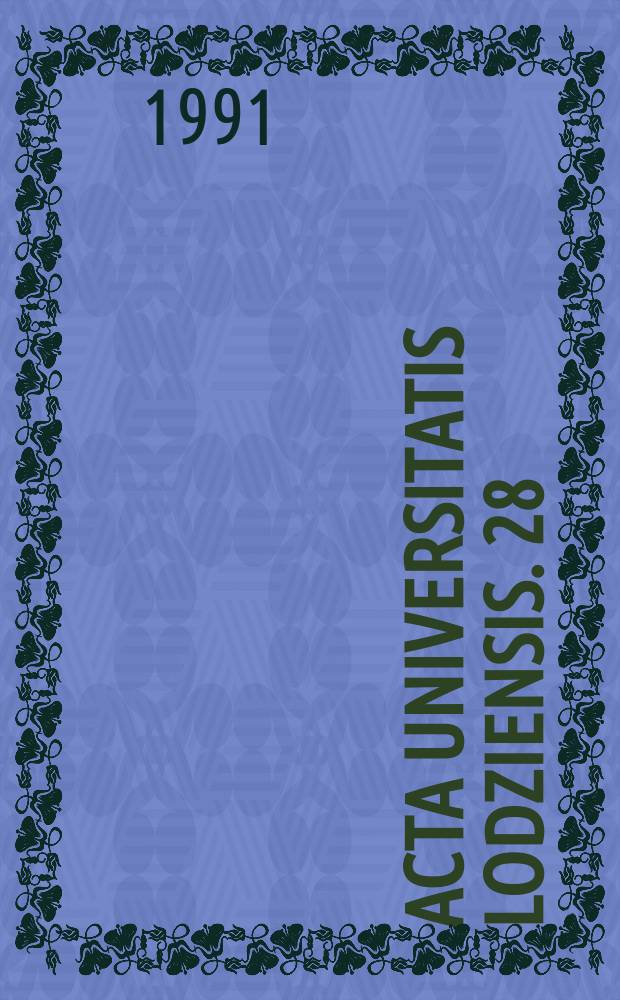 Acta Universitatis Lodziensis. 28 : Wybrane zagadnienia z psychologii osobowości i psychologii ...