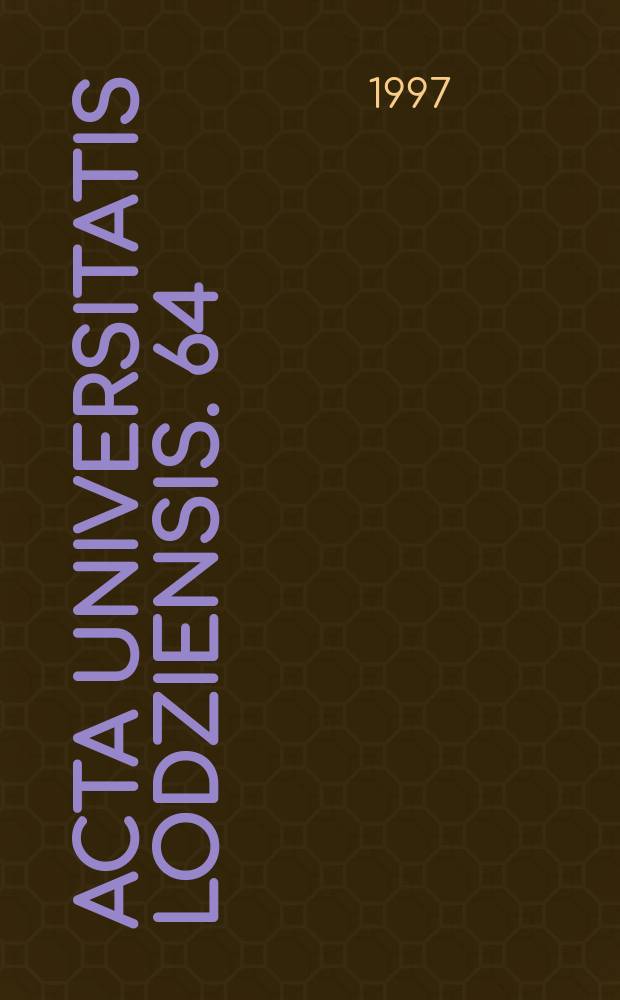 Acta Universitatis Lodziensis. 64 : Prawo polskie w II połowie XX wieku