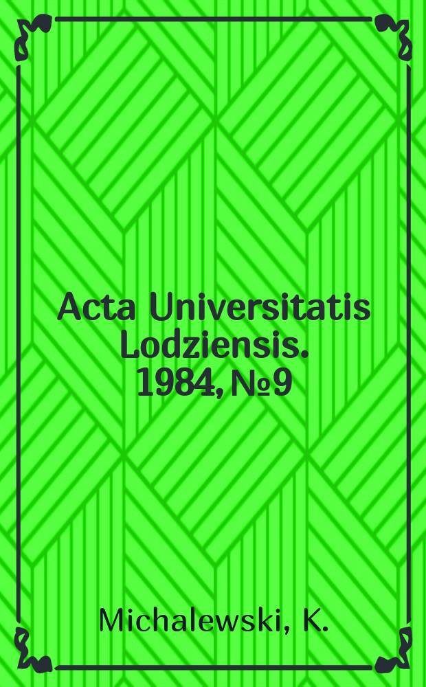 Acta Universitatis Lodziensis. 1984, №9 : Dystrybucja polskich rzeczownikowych ...