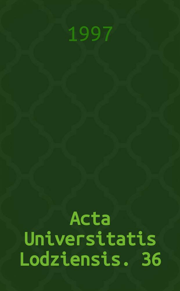 Acta Universitatis Lodziensis. 36 : New trends in language studies