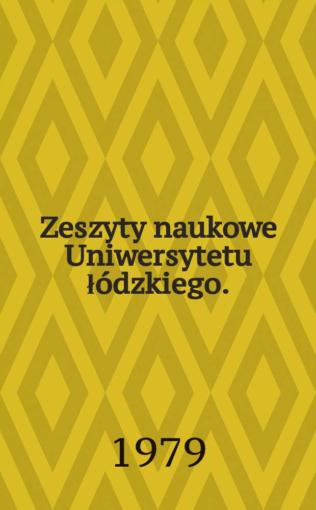 Zeszyty naukowe Uniwersytetu łódzkiego. (Folia Polonica)