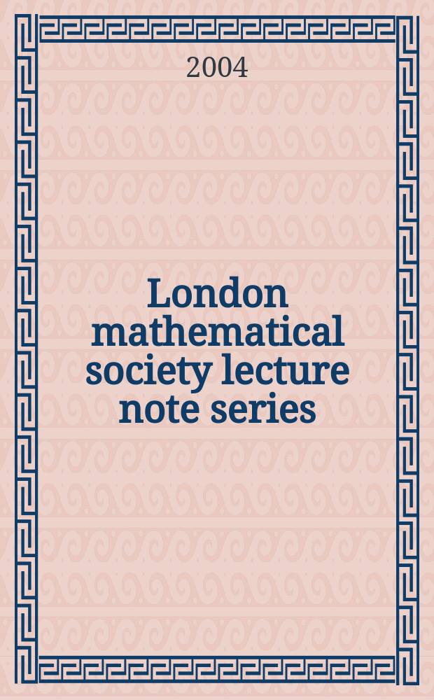 London mathematical society lecture note series : Topology geometry and quantum field theory