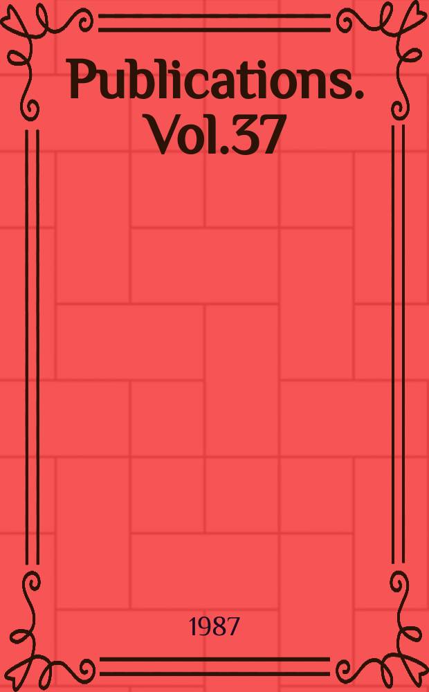[Publications]. Vol.37 : Geistlich und weltliche Epik des Mittelalters in &Ouml;sterreich