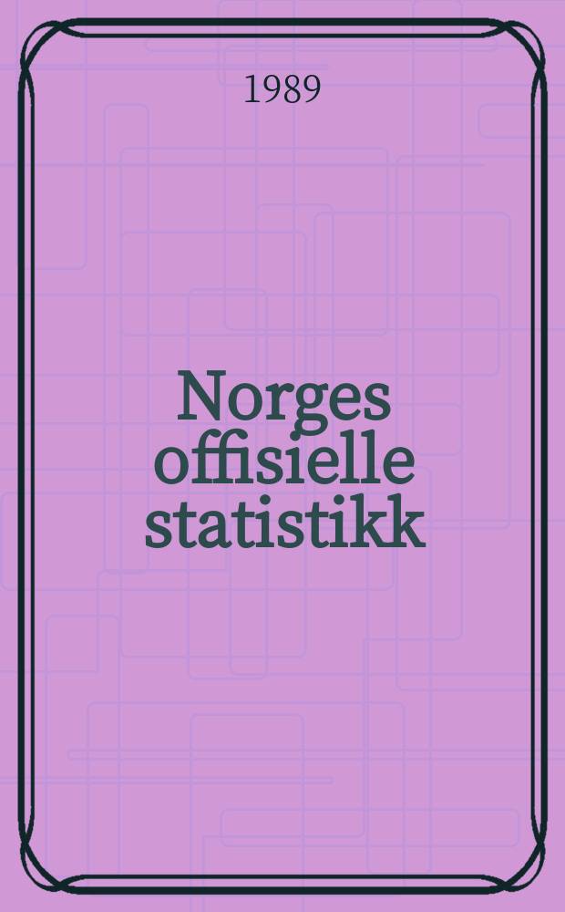 Norges offisielle statistikk