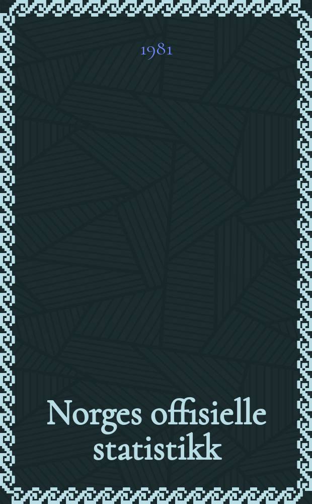 Norges offisielle statistikk