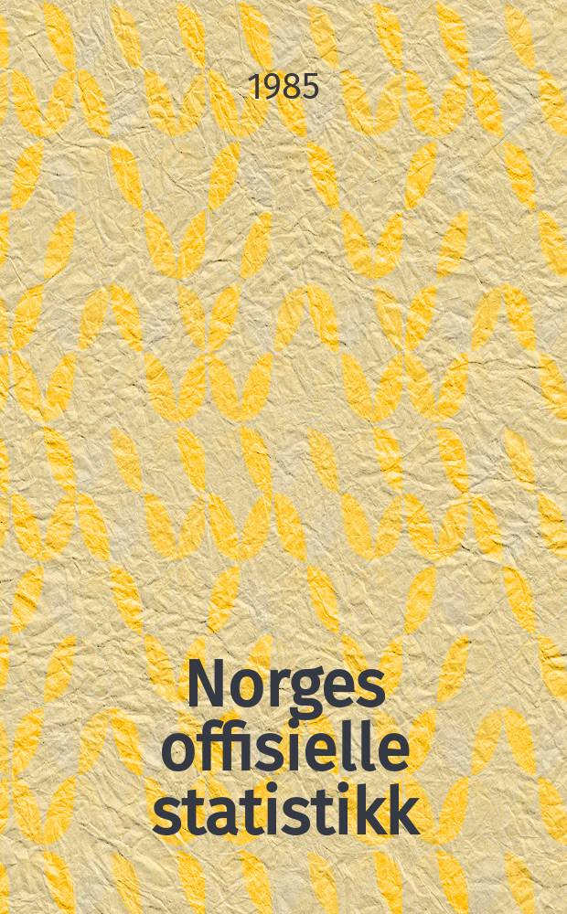 Norges offisielle statistikk