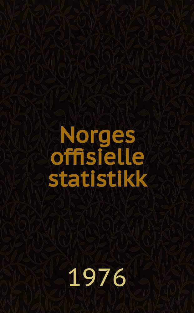 Norges offisielle statistikk