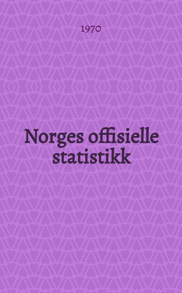 Norges offisielle statistikk