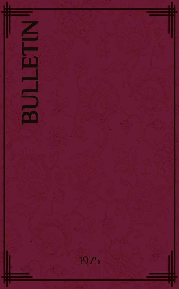 Bulletin
