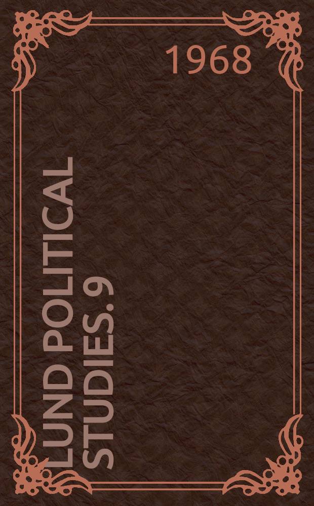 Lund political studies. 9 : Nödhjälp och samhalls neutralitet