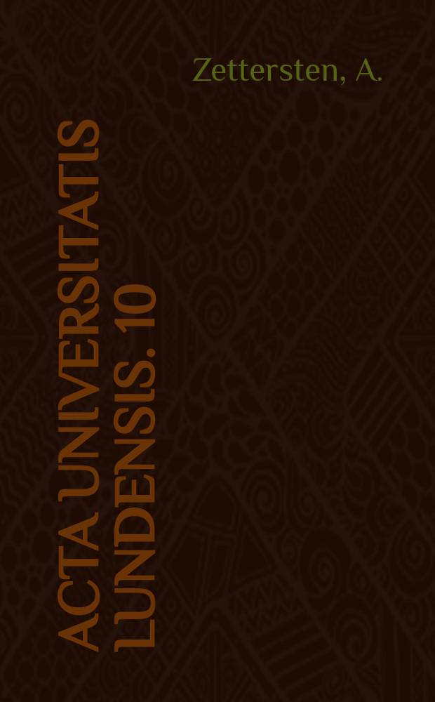 Acta Universitatis lundensis. 10 : A Middle English lapidary