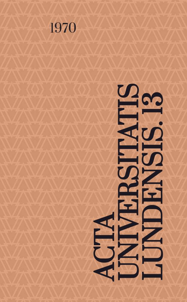 Acta Universitatis lundensis. 13 : Studies on Middle English topographical terms