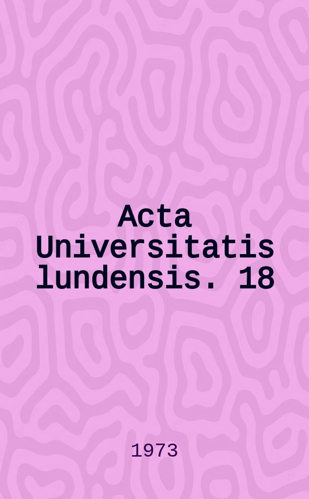 Acta Universitatis lundensis. 18 : Two English border ballads