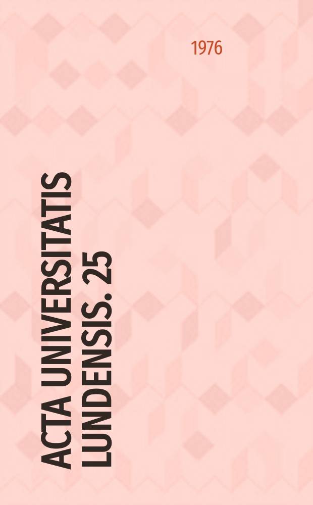 Acta Universitatis lundensis. 25 : Knut Wicksells tryckta skrifter ...