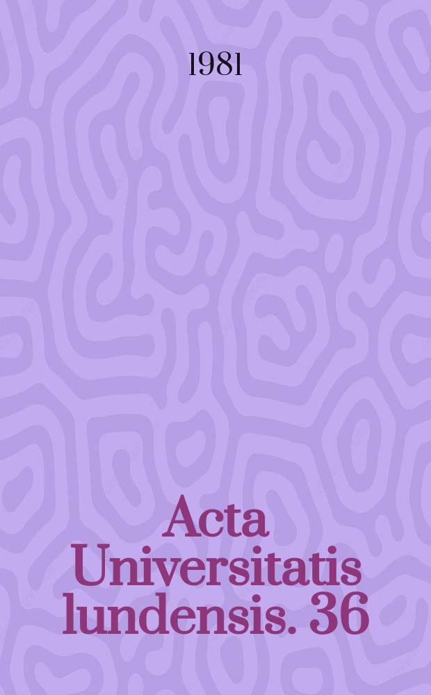 Acta Universitatis lundensis. 36 : Interpreting religious phenomena