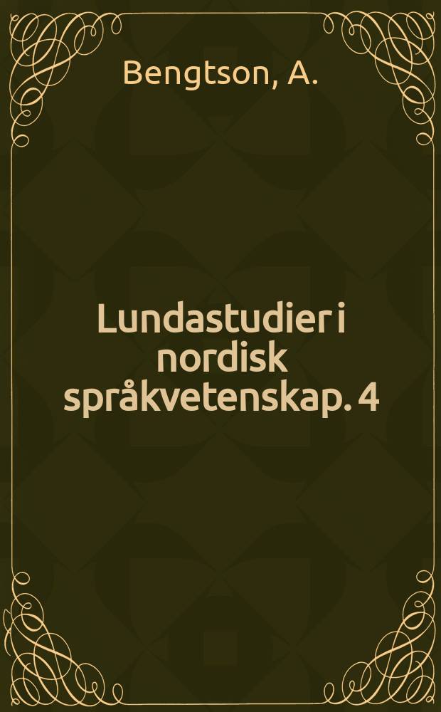 Lundastudier i nordisk språkvetenskap. 4 : Nils Ragvaldi, Domarehoken och Linköpingslegendariet