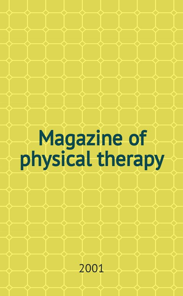 Magazine of physical therapy : Publ. by the Amer. physical therapy assoc. Vol.9, №2
