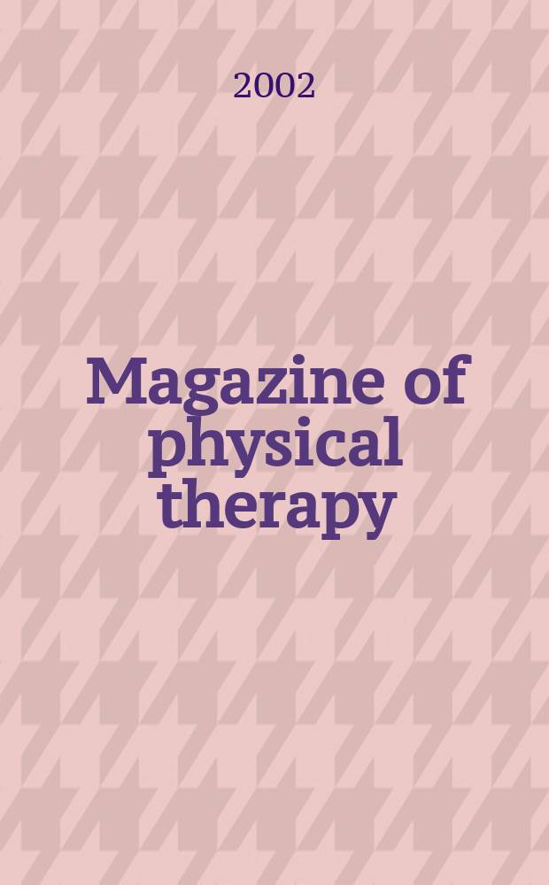Magazine of physical therapy : Publ. by the Amer. physical therapy assoc. Vol.10, №2