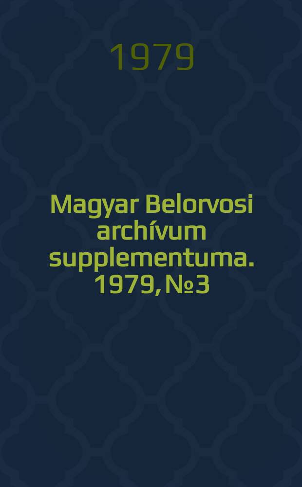 Magyar Belorvosi archívum supplementuma. 1979, №3 : Tobanum és visken összehasonlító. A Cavinton tartós szedésének hatása