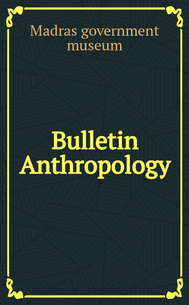 Bulletin Anthropology