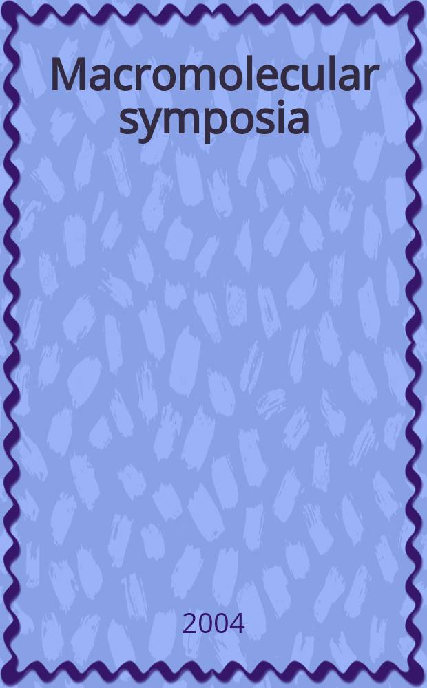 Macromolecular symposia : Polymer spectroscopy