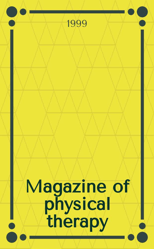 Magazine of physical therapy : Publ. by the Amer. physical therapy assoc. Vol.7, №7