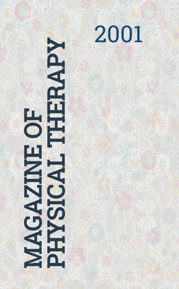 Magazine of physical therapy : Publ. by the Amer. physical therapy assoc. Vol.9, №1