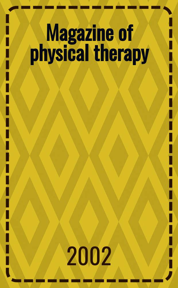 Magazine of physical therapy : Publ. by the Amer. physical therapy assoc. Vol.10, №6
