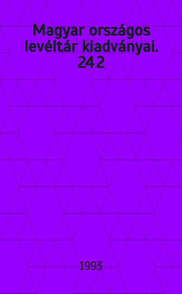 Magyar országos levéltár kiadványai. 24[2] : A Magyar szocialista munkáspárt Központi bizottságának 1889 Évi jegyzőkönyvei