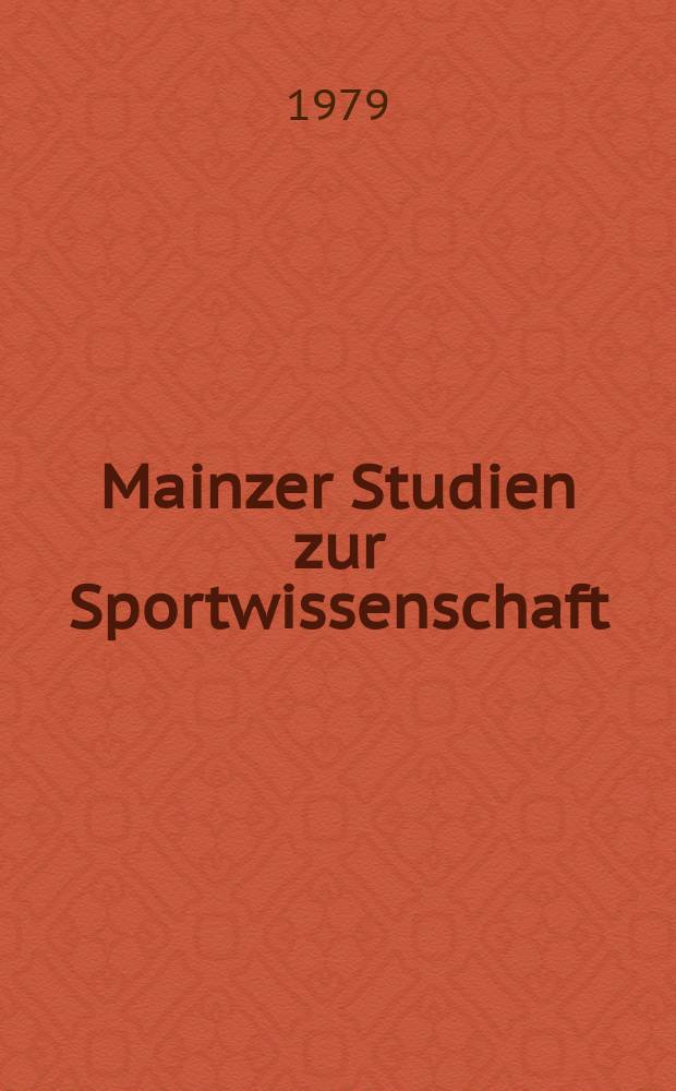 Mainzer Studien zur Sportwissenschaft