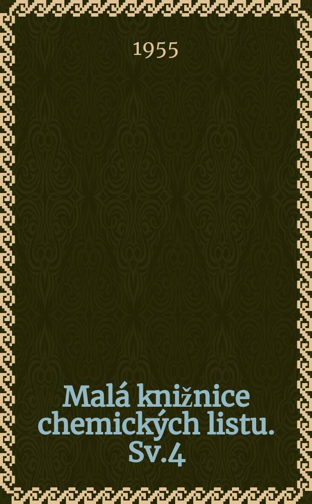 Malá knižnice chemických listu. Sv.4 : Mechanismus biologických oxidaci