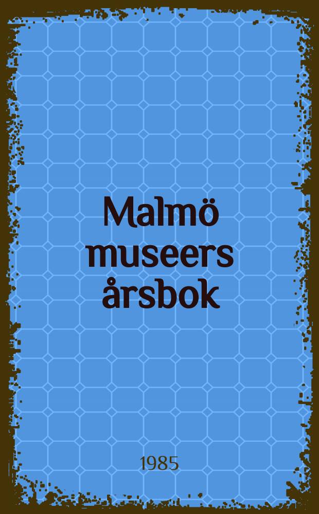 Malmö museers årsbok