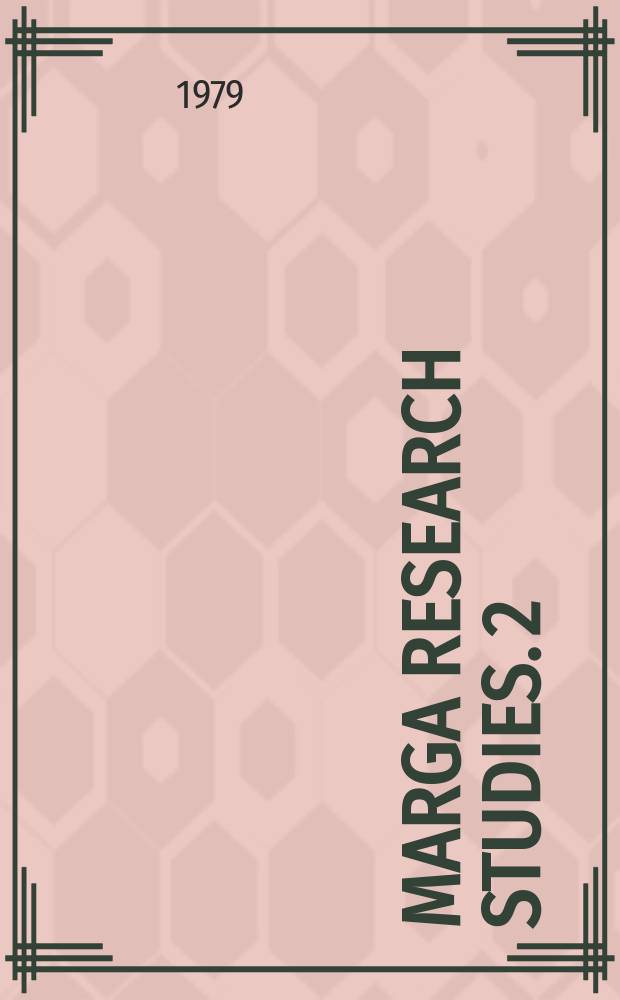 Marga research studies. 2 : Welfare and growth